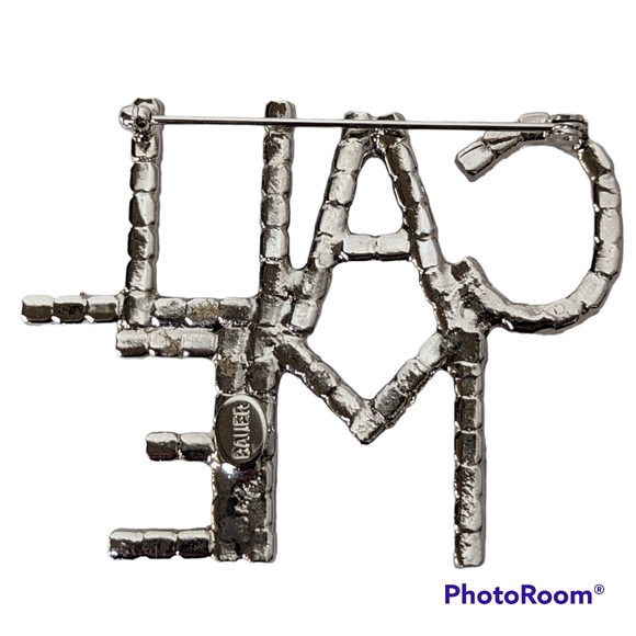 Bauer Call Me Brooch Full Sparkling Bling Mens Or Women's Fashion Jewelry VNT - Picture 4 of 14